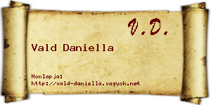 Vald Daniella névjegykártya